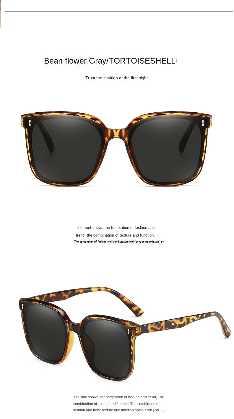 OIMG Vintage Square Sunglasses Women Oversized Sunglass Men Retro Black Sun Glasses Shades Goggle UV400 Oculos De Sol