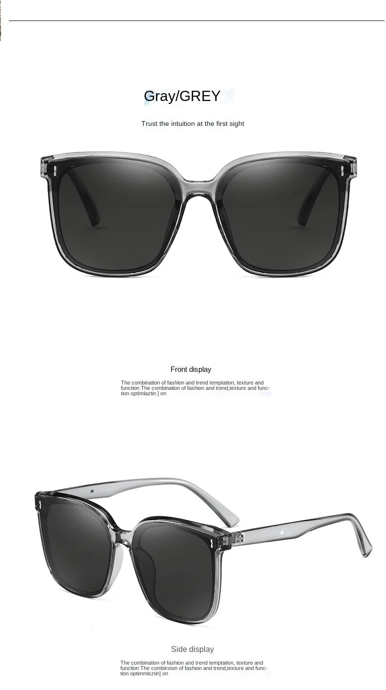 OIMG Vintage Square Sunglasses Women Oversized Sunglass Men Retro Black Sun Glasses Shades Goggle UV400 Oculos De Sol