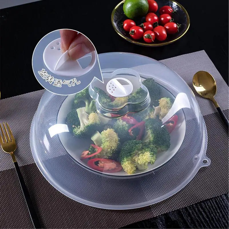 Microwave Cover For Food Anti-Splatter Food Heating Lid Adjustable Steam Vent Anti-Splatter Lid For Most Plates And Bowls