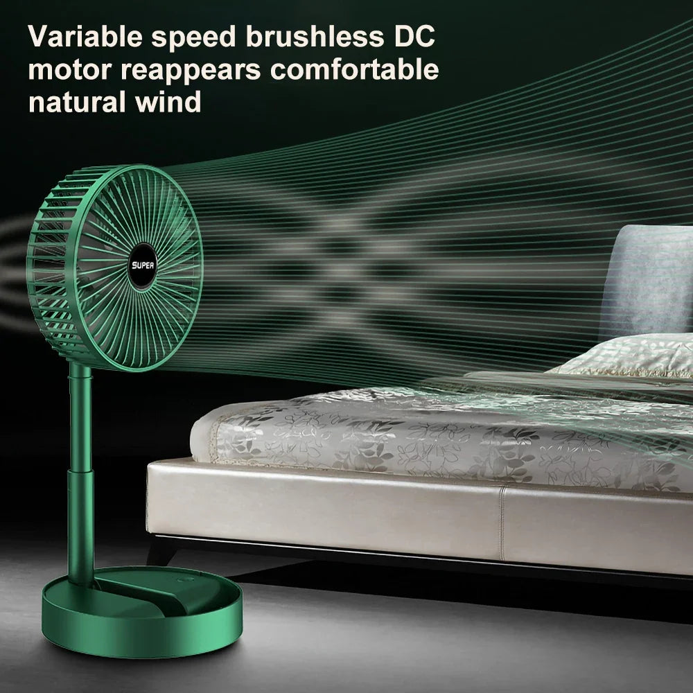 Desktop USB Fan Folding Retractable USB Charging Fan Portable Mute Fan For Office Desktop Dormitory Home Mini Electric Fans