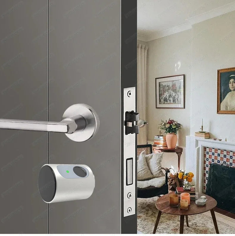 TUYA BLE Smart Home Door Lock DIY Cylinder Core Fingerprint APP Key IC Card Unlock Electronic Smart Lock Digital Keyless Replace