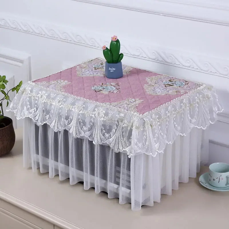 Microwave Oven Covers Lace Full Coverage Electric Protective Cover Dust-proof Anti-oil Home Decor Kitchen Accessories Ins