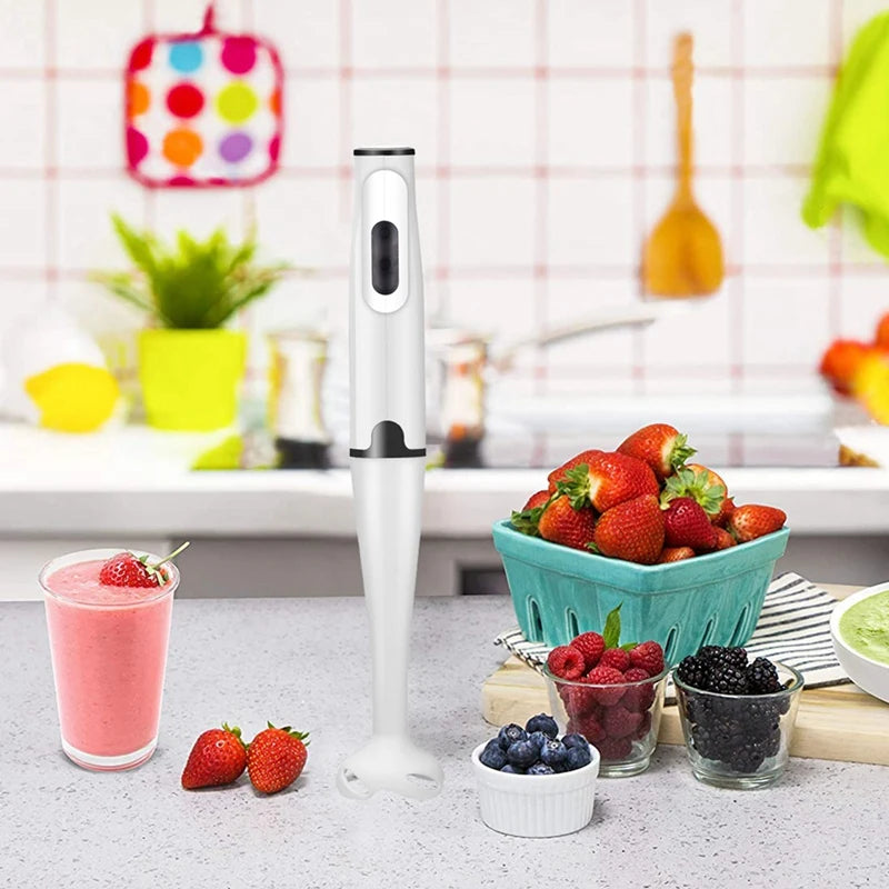 Immersion Blender 400-Watt Turbo Stick Hand Blender, Powerful Ice Crushing Design Purees Smoothies, EU Plug