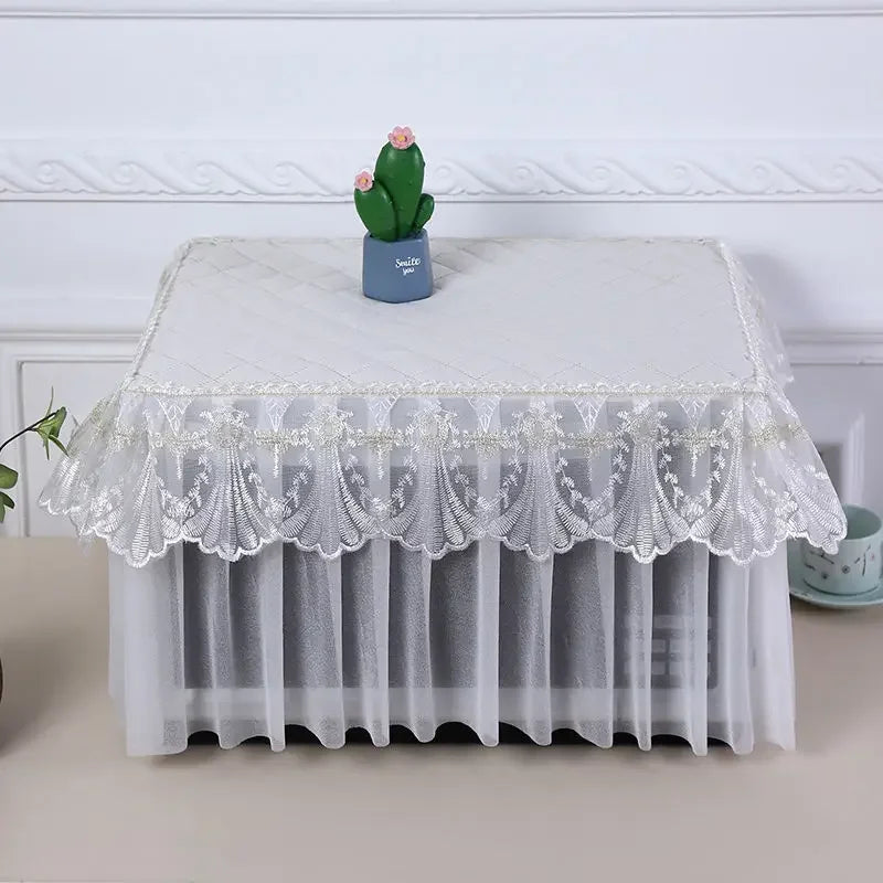 Microwave Oven Covers Lace Full Coverage Electric Protective Cover Dust-proof Anti-oil Home Decor Kitchen Accessories Ins