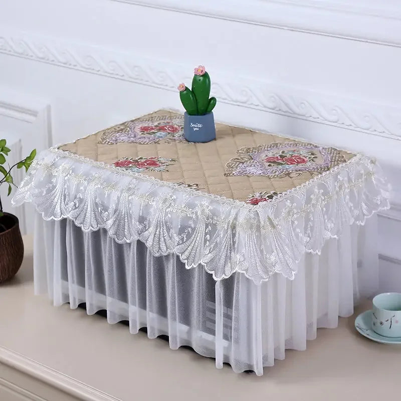 Microwave Oven Covers Lace Full Coverage Electric Protective Cover Dust-proof Anti-oil Home Decor Kitchen Accessories Ins