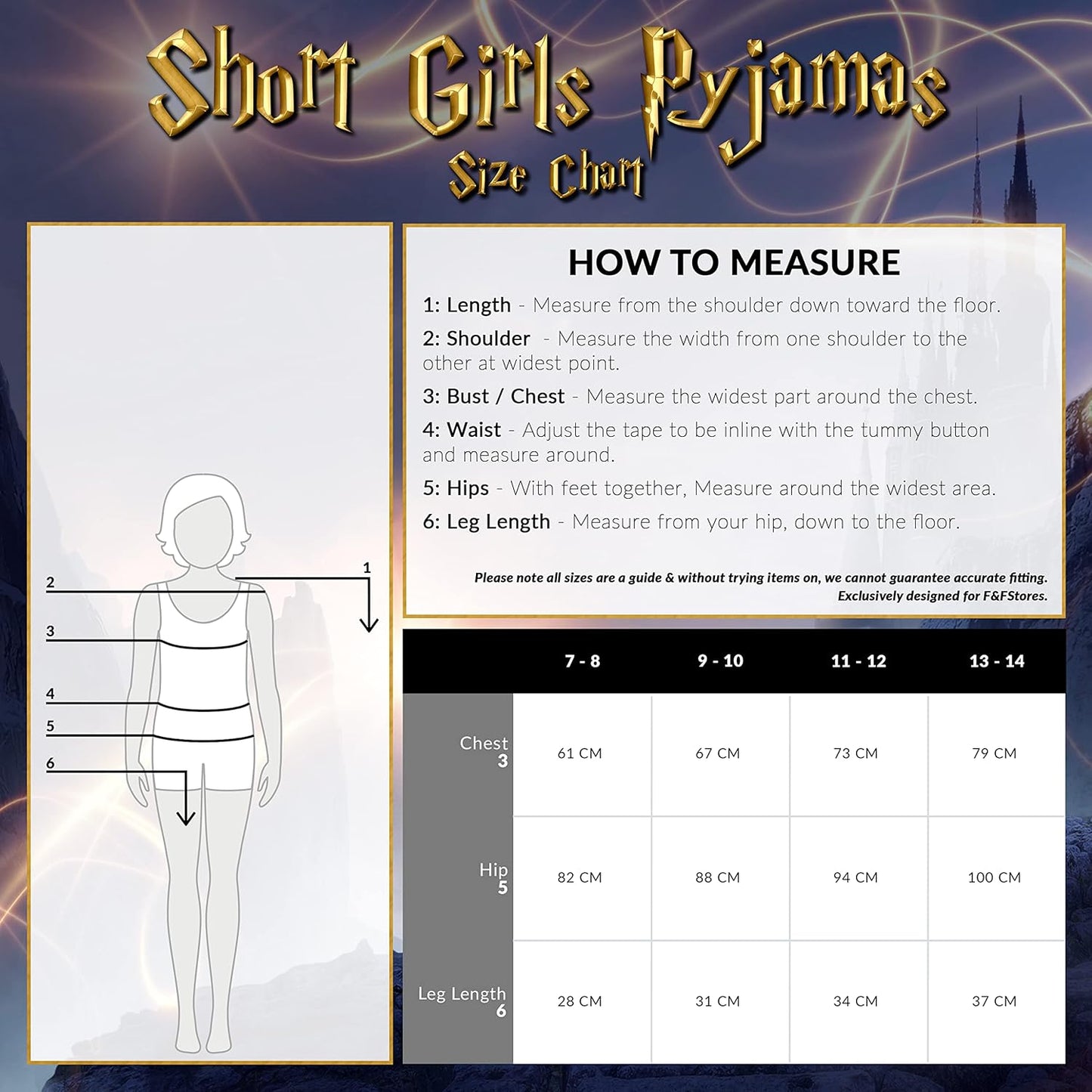 Girls Short Pyjama Set, 2 Piece Breathable Lounge Wear