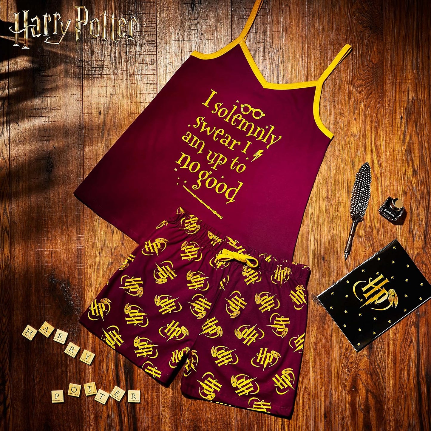 Girls Short Pyjama Set, 2 Piece Breathable Lounge Wear