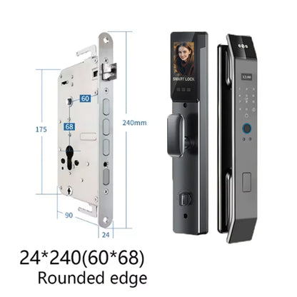 3D Face Smart Door Lock with Screen Digital Password Electronic Key IC Card APP Unlock  Fingerprint Locks Safety lock