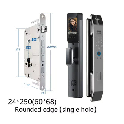 3D Face Smart Door Lock with Screen Digital Password Electronic Key IC Card APP Unlock  Fingerprint Locks Safety lock