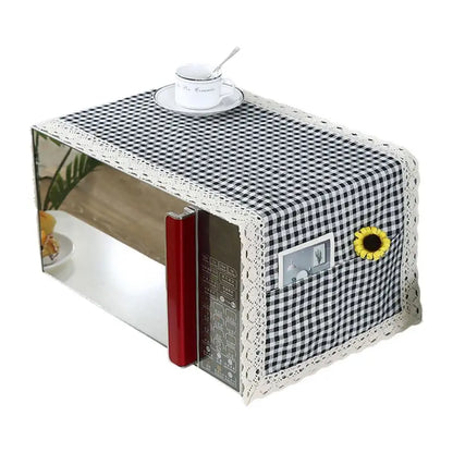 Microwave Oven Dust Cover Oil-proof Material Breathable Protection Microwave Oven Dust Cover With Storage Bag Kitchen Supplies