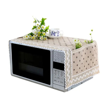 Microwave Oven Dust Cover Oil-proof Material Breathable Protection Microwave Oven Dust Cover With Storage Bag Kitchen Supplies