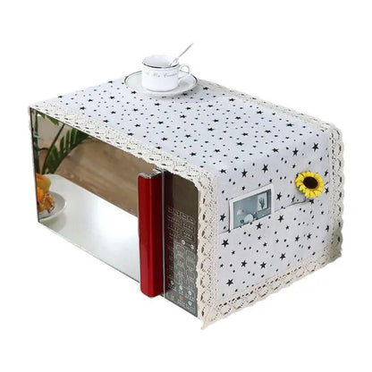 Microwave Oven Dust Cover Oil-proof Material Breathable Protection Microwave Oven Dust Cover With Storage Bag Kitchen Supplies