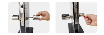 V1 Pro+ Version Adjustable TUYA APP Smart Life Fingerprint Password Digital RFID Card Cylinder Smart Door Lock for Home