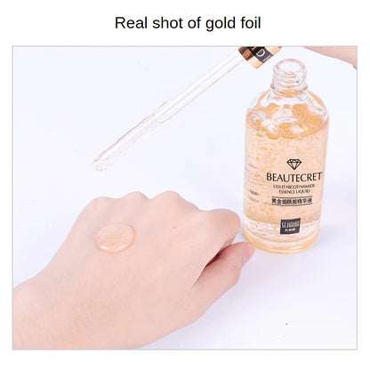 24K Gold Hyaluronic Replenishment Moisturize Shrink Pore Brighten Skin Care Firming Facial serum