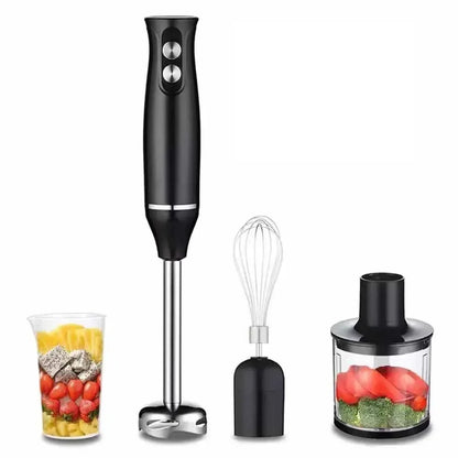 500W Electric Stick Hand Blender 4 in 1 Handheld Mixer 700ml Stainless Steel Blade Vegetable Meat Immersion Egg Whisk Juicer Set