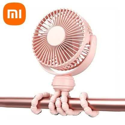 Xiaomi Fan for Cart Stroller Fans Portable Outdoor Fan Clip On for Baby 3 Speeds USB Rechargeable Handheld Electric Fan Home