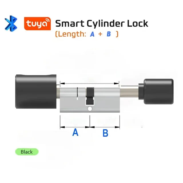 TUYA BLE Smart Home Door Lock DIY Cylinder Core Fingerprint APP Key IC Card Unlock Electronic Smart Lock Digital Keyless Replace