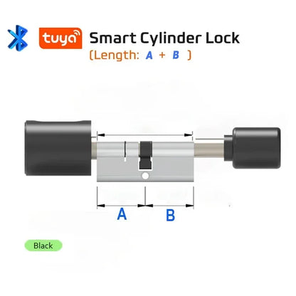 TUYA BLE Smart Home Door Lock DIY Cylinder Core Fingerprint APP Key IC Card Unlock Electronic Smart Lock Digital Keyless Replace