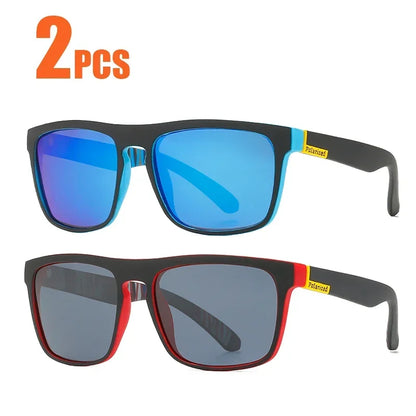 1-2PCs Square Polarized Sunglasses Anti Glare Sun Shades For Summer Party Vacation Travel Driving Fishing