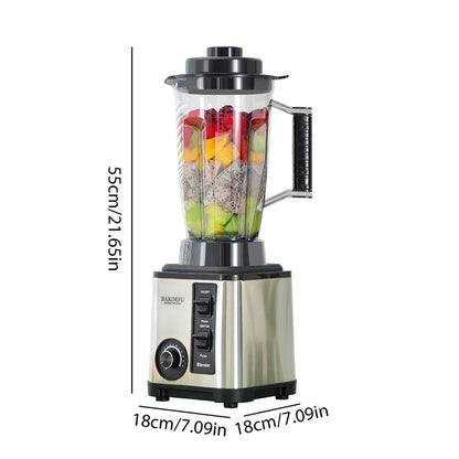 3 in 1 Electric Blender 2000W Powerful Mixer Juicer Smoothie Maker Multifunctional Food Processor 3L Container Table Blender