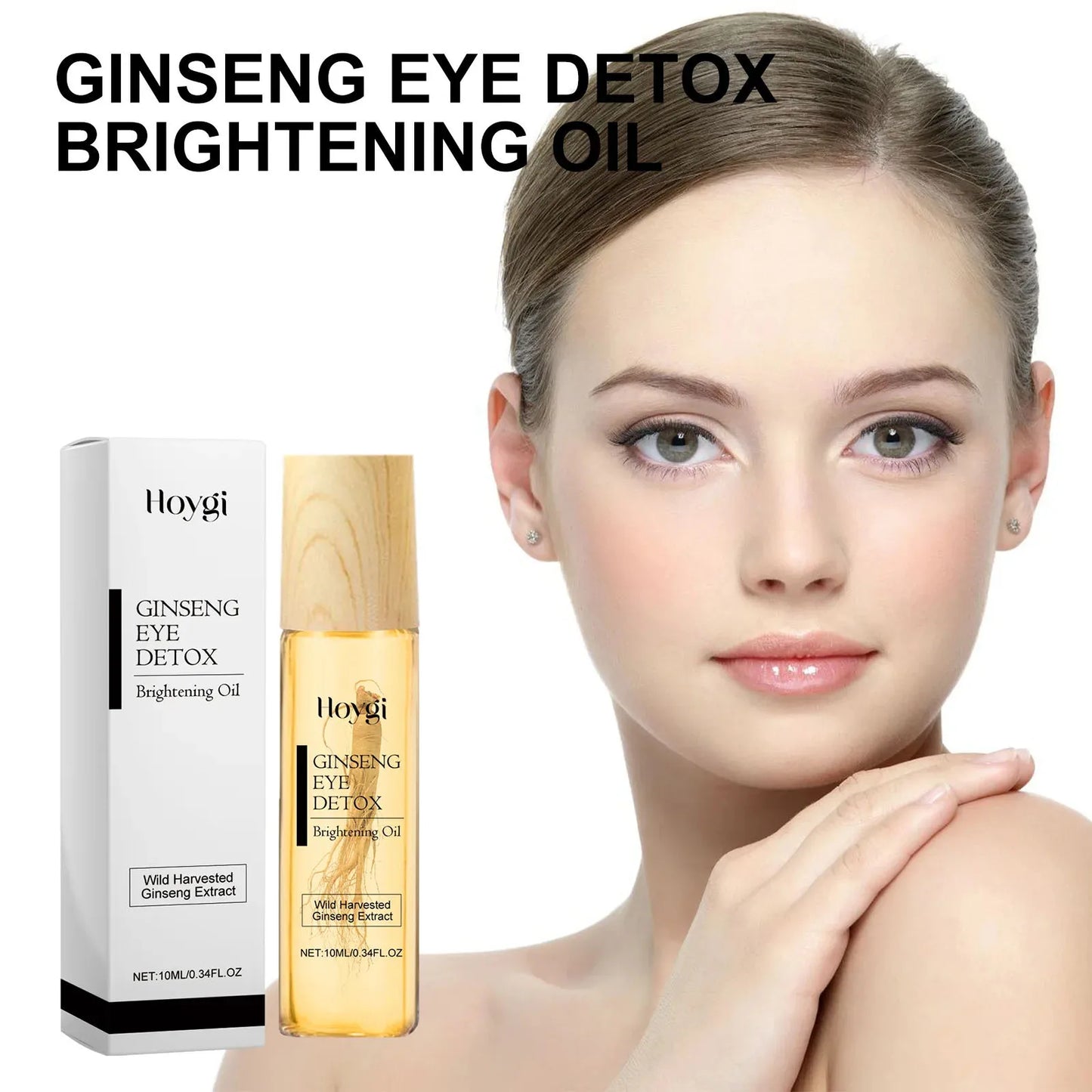 Gold Ginseng Face Essence Polypeptide Lightning Facial Serum for Skin Care 120ml
