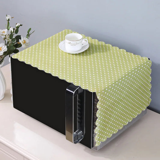 Linen Simple Fashionable Microwave Oven Dust Cover Towel Oven Dust Cover Cloth