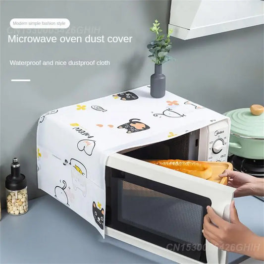 Microwave Oven Dust Cover Slow Furniture Aging Side Bag Design Nordic Wind Household Accessories Multifunctional Dust Cover