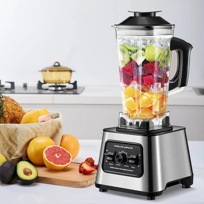 6000W Powerful Blender Mixer Juicer Smoothie Maker Table Blenders 2.5L Container Food Processor Blender Mixer for Ice Nut Fruit