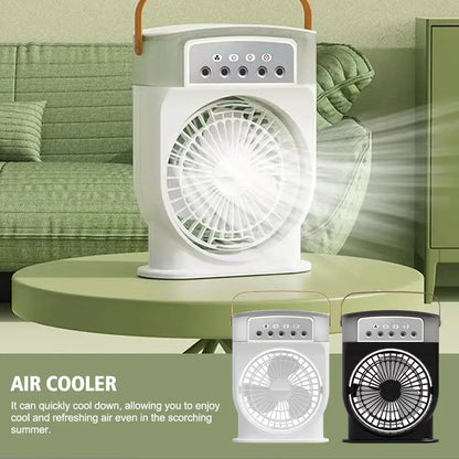 Portable Fan Air Conditioners USB Electric Fan 3 In 1 Humidifier Air Cooler LED Night Light Adjustment For Home Office Fan New