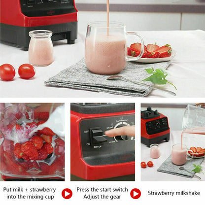 4500W 2L Multifunctiona Blender Food Processor Smoothie Juicer Ice Crusher