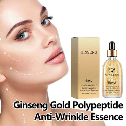 Gold Ginseng Face Essence Polypeptide Lightning Facial Serum for Skin Care 120ml