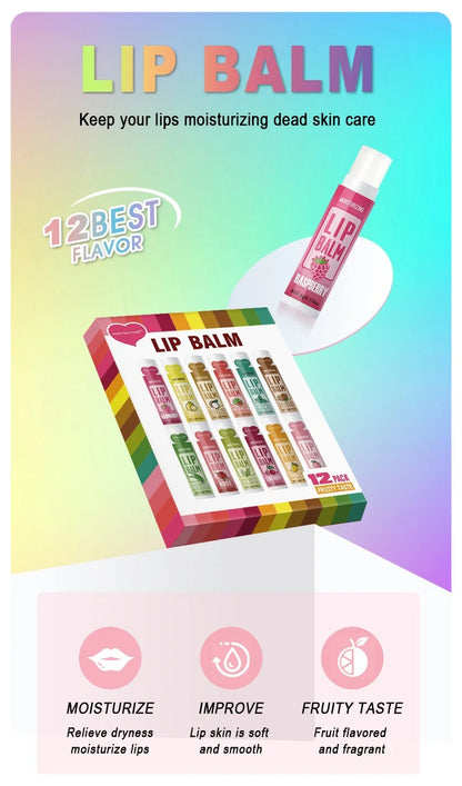 Deep Moisturizing Balm 12 PCS/gift lip balm set 5g