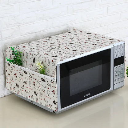 Linen Simple Fashionable Microwave Oven Dust Cover Towel Oven Dust Cover Cloth