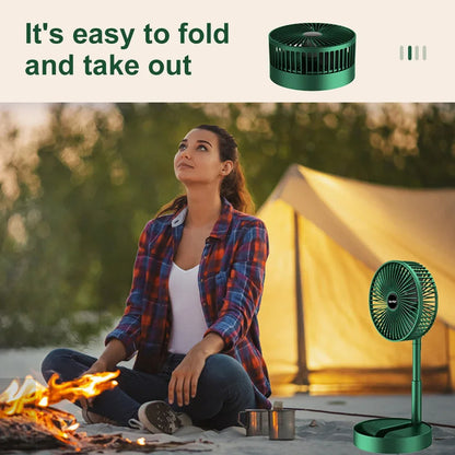 Desktop USB Fan Folding Retractable USB Charging Fan Portable Mute Fan For Office Desktop Dormitory Home Mini Electric Fans