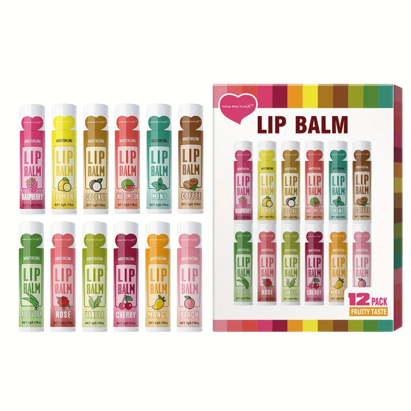 Deep Moisturizing Balm 12 PCS/gift lip balm set 5g