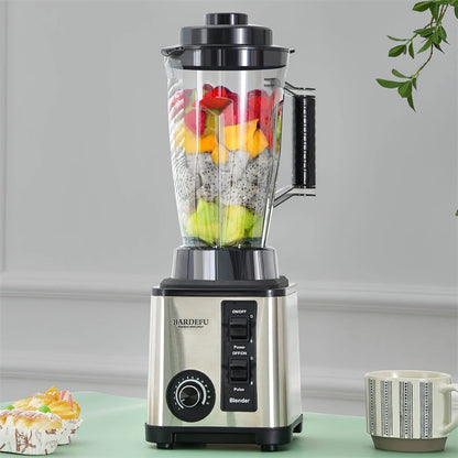 3 in 1 Electric Blender 2000W Powerful Mixer Juicer Smoothie Maker Multifunctional Food Processor 3L Container Table Blender