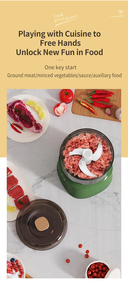Multifunction Electric Garlic Beater 350ml Wirelessly Blender Comes with Complimentary Food Mixer Can Make Baby Supplement Food