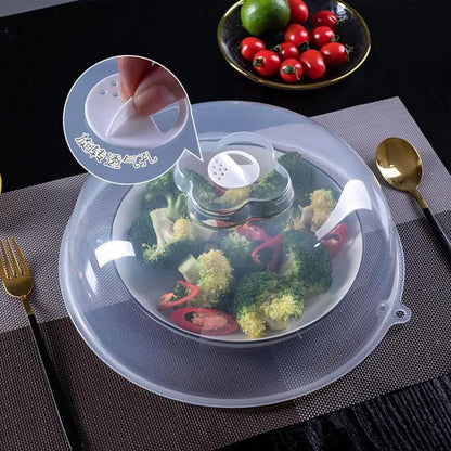 Microwave Cover For Food Anti-Splatter Food Heating Lid Adjustable Steam Vent Anti-Splatter Lid For Most Plates And Bowls