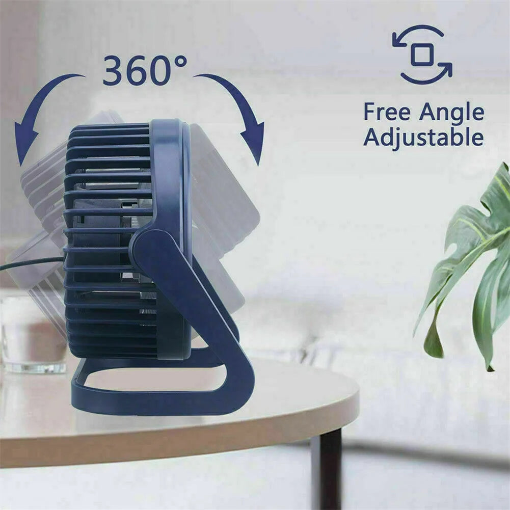 Portable Desktop Mini Fan Usb Rechargeable Ultra-quiet Cooler Cooling Fan Household Electrical Appliances