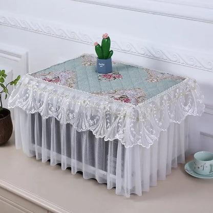 Microwave Oven Covers Lace Full Coverage Electric  Protective Cover Dust-proof Anti-oil Home Decor Kitchen Accessories Ins