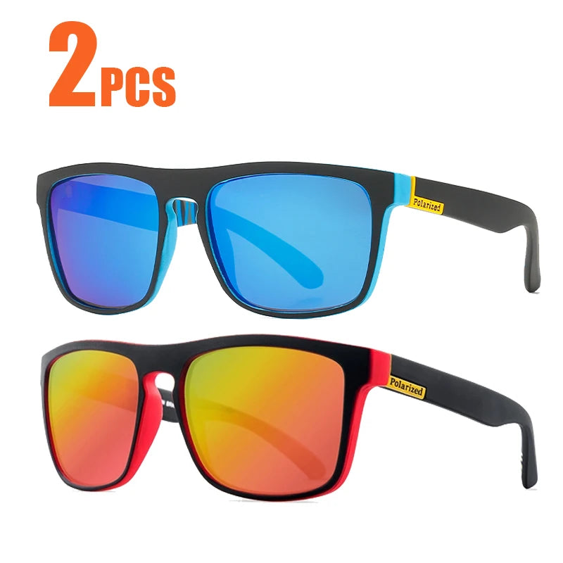 1-2PCs Square Polarized Sunglasses Anti Glare Sun Shades For Summer Party Vacation Travel Driving Fishing