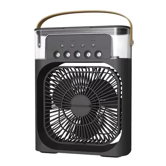 Portable Humidifier Fan 3 in 1 Air Conditioners USB Electric Fan LED Night Light USB 3 Speed Household Small Air Cooler Fans
