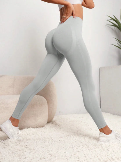 Women Gym Seamless Leggings Yoga Sports Pant Stretchy High Waist Fitness Sports Activewear Pants