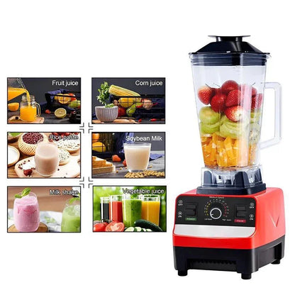 2000W Heavy Duty Commercial Blender Stationary Mixer Food Processor Ice Smoothies for Kitchen High Power Juicer Blender BPA Free