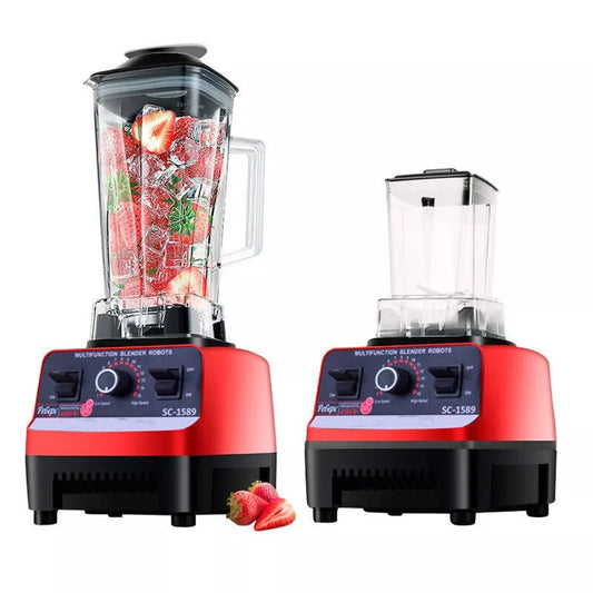 2000W Heavy Duty Commercial Blender Fruit Mixer Juicer Food Processor Ice Smoothies Blender High Power Juice maker Crusher 220V