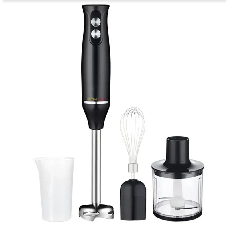 500W Electric Stick Hand Blender 4 in 1 Handheld Mixer 700ml Stainless Steel Blade Vegetable Meat Immersion Egg Whisk Juicer Set