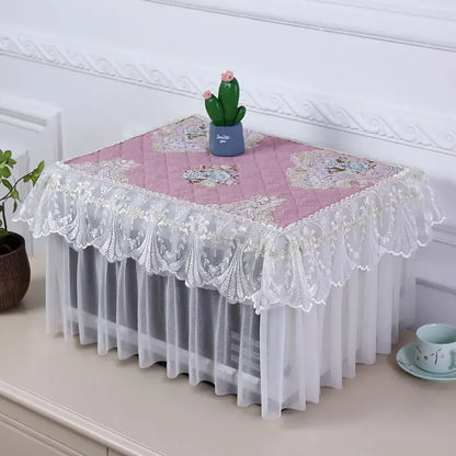 Microwave Oven Covers Lace Full Coverage Electric  Protective Cover Dust-proof Anti-oil Home Decor Kitchen Accessories Ins