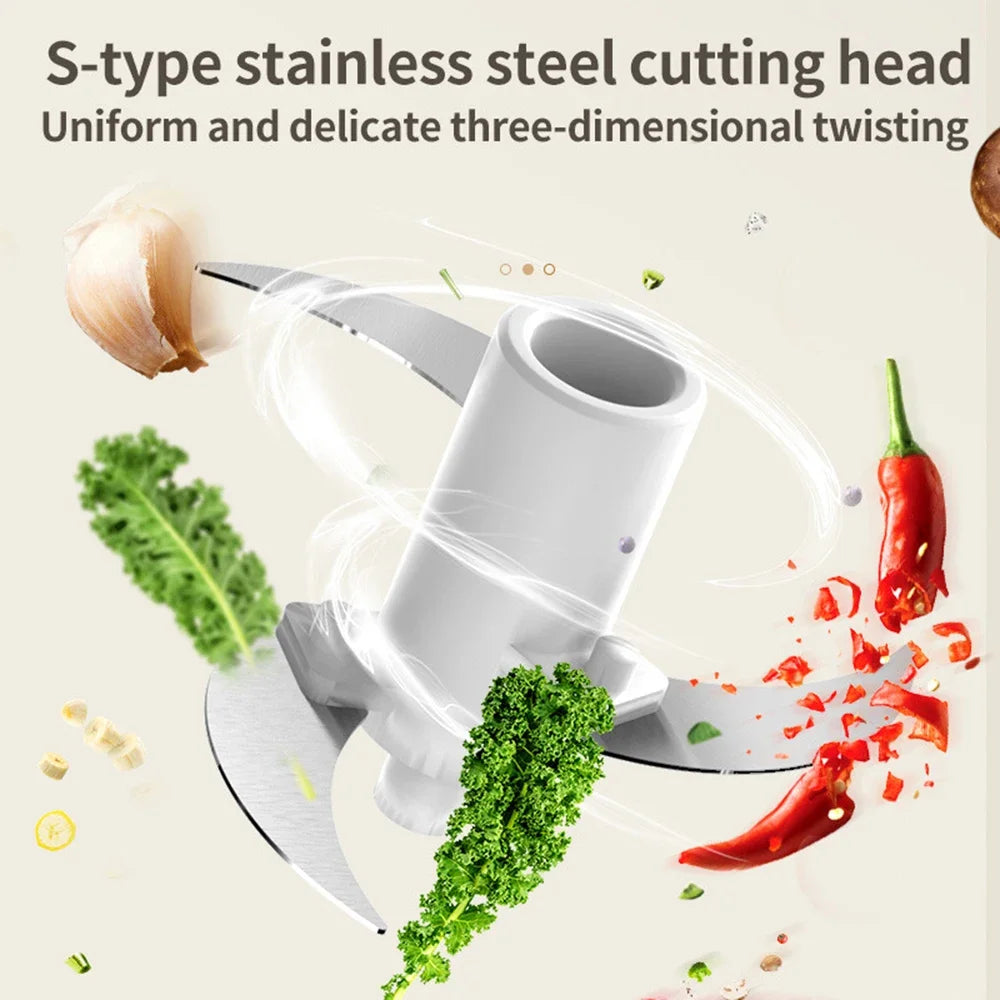Multifunction Electric Garlic Beater 350ml Wirelessly Blender Comes with Complimentary Food Mixer Can Make Baby Supplement Food