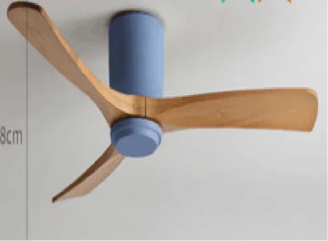 Low Floor Modern Ceiling Fans No Light 36 42 48 56 Inches DC Motor Reversible Blades Remote Control Led Fans Lamp With Lights