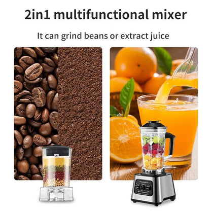 6000W Powerful Blender Mixer Juicer Smoothie Maker Table Blenders 2.5L Container Food Processor Blender Mixer for Ice Nut Fruit